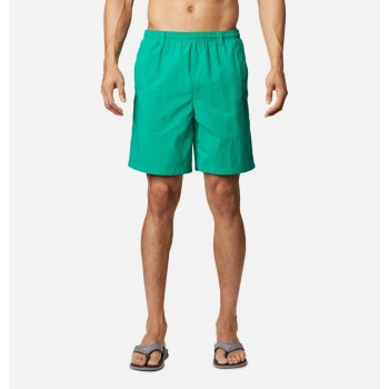 Columbia PFG Backcast III Water Big, Pantalones Cortos Turquesa Verdes Para Hombre | 485129-VKU